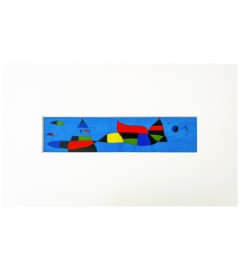 Postal amb paspartú "Pintura (Per a Emili Fernández Miró)", 1963