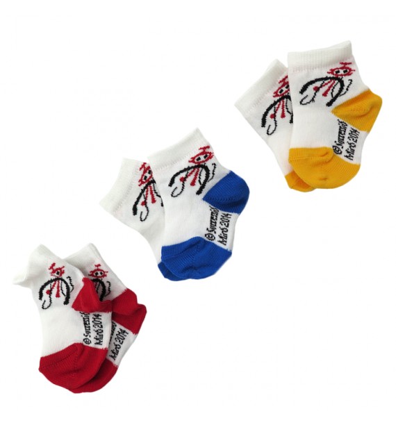 Set 3 "Makimono" baby socks