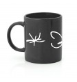 Black logo mug