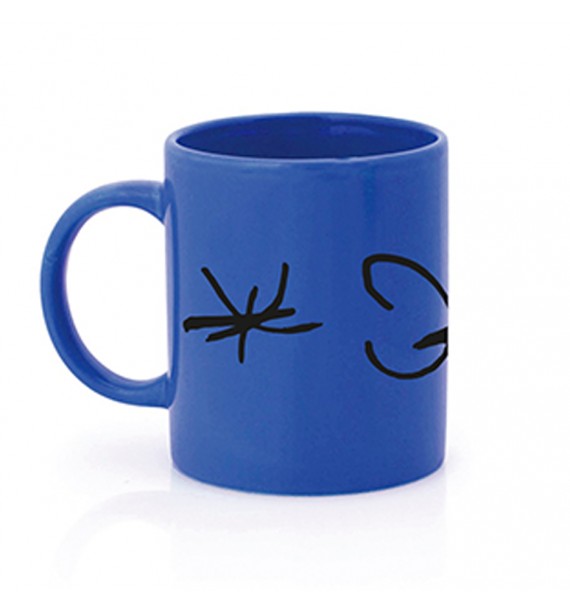 Mug logo blau