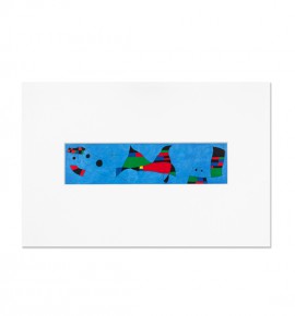 Postal amb paspartú "Pintura (per a David Fernández Miró)", 1963