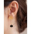 Black Dot Earrings
